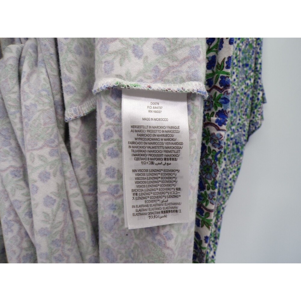 Boden Smocked Waist Jersey Maxi Dress Linseed Vine Terrace Print Size US 14R - Picture 4 of 4